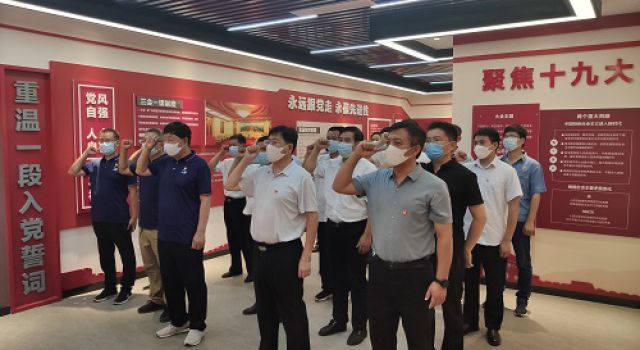濟(jì)高項(xiàng)目辦、總監(jiān)辦聯(lián)合組織各參建單位參觀辛銳紀(jì)念館，開展黨建活動